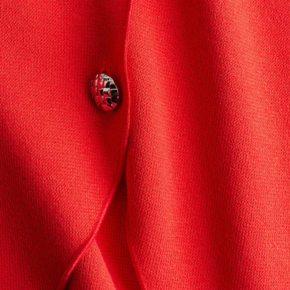 H&M Divided Red Crop Top Cardigan - Picture 6 of 11